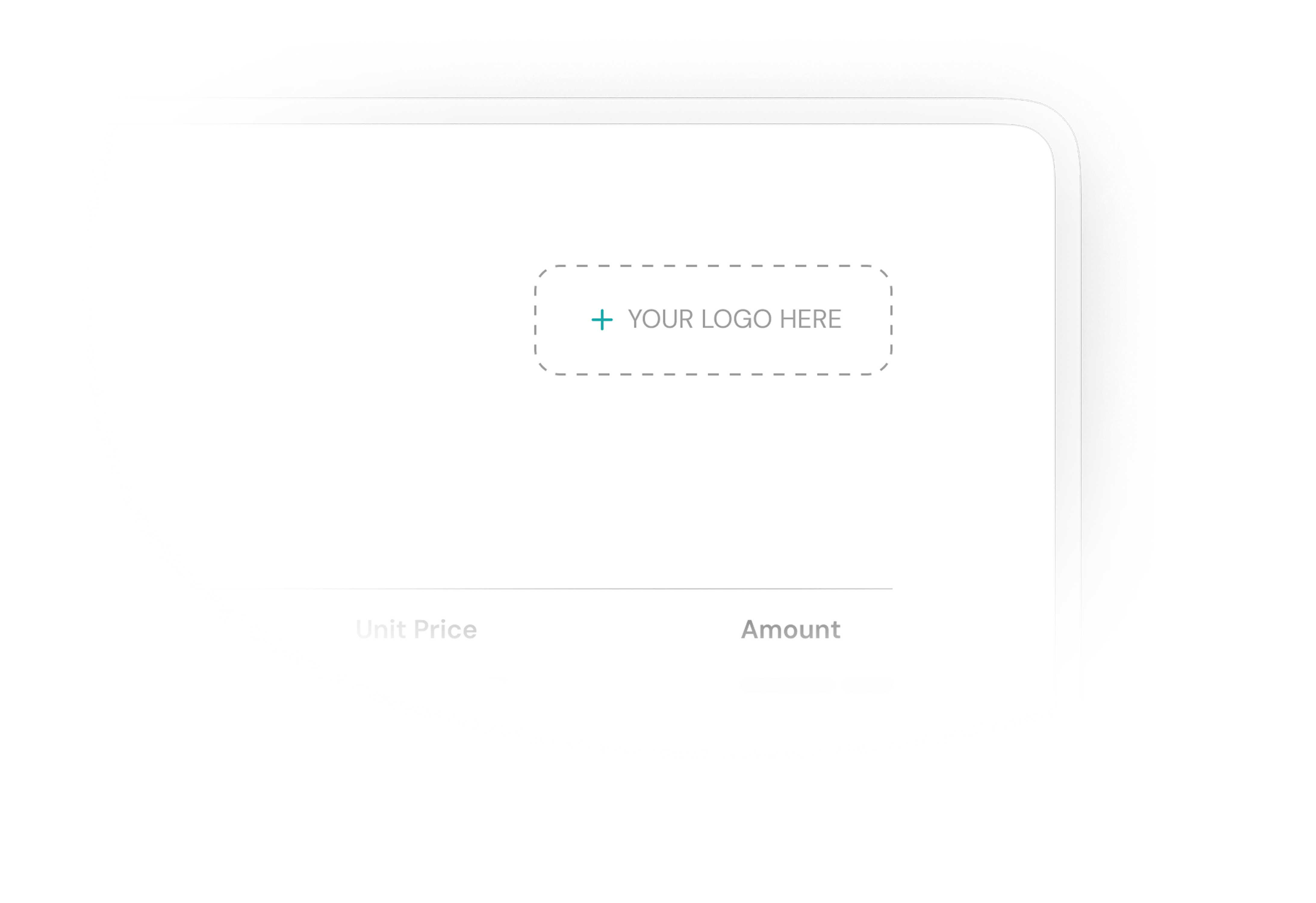 Brand customization with logo and business information