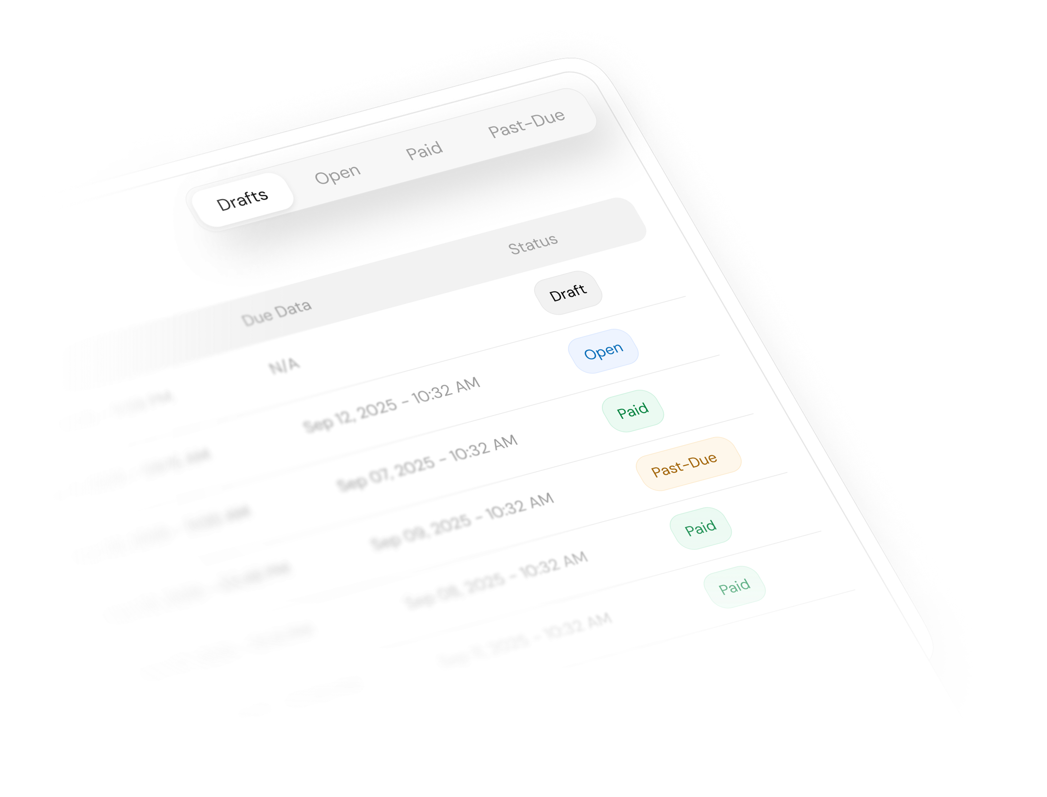 Professional invoice creation interface with customizable templates