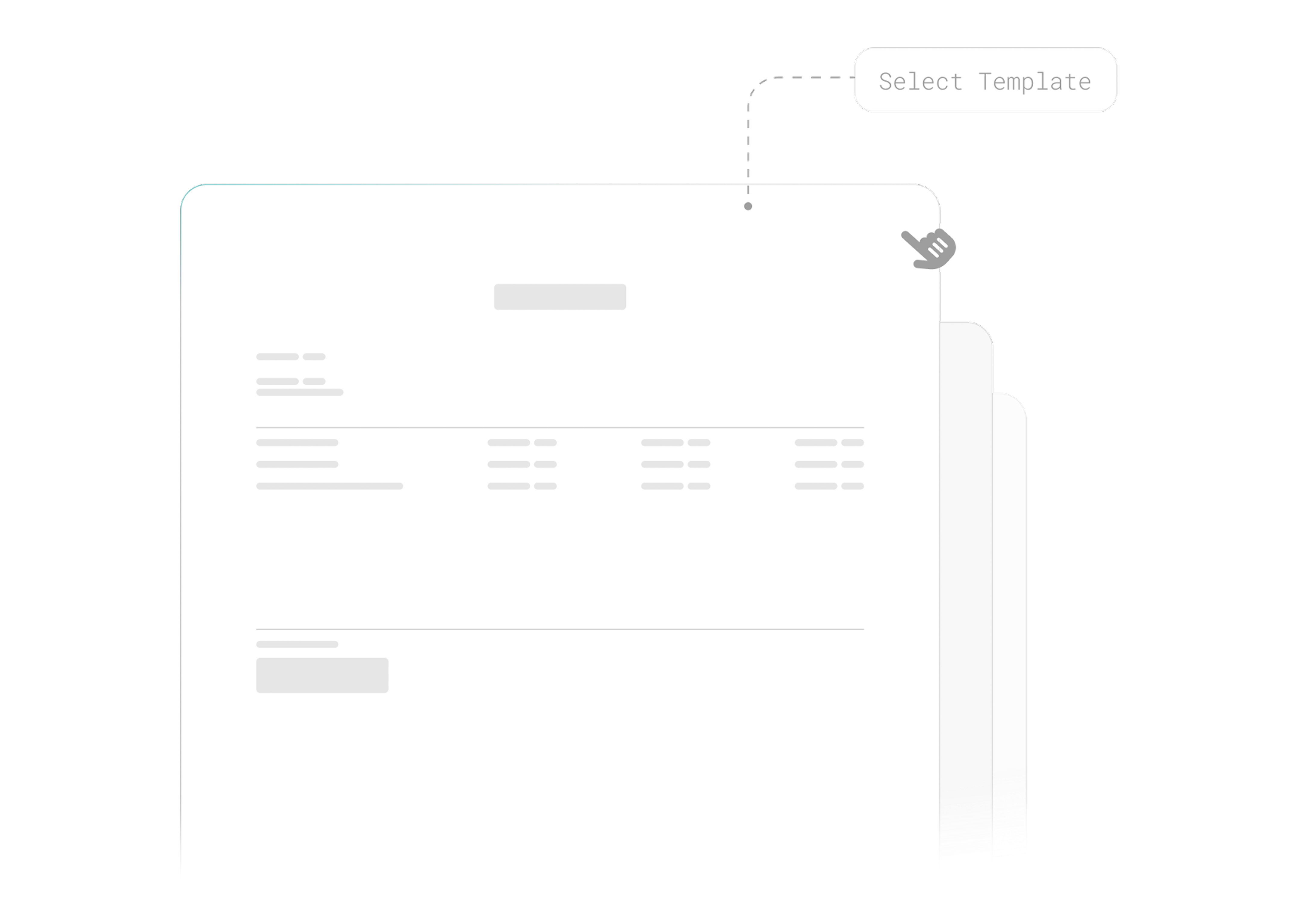 Professional invoice templates selection