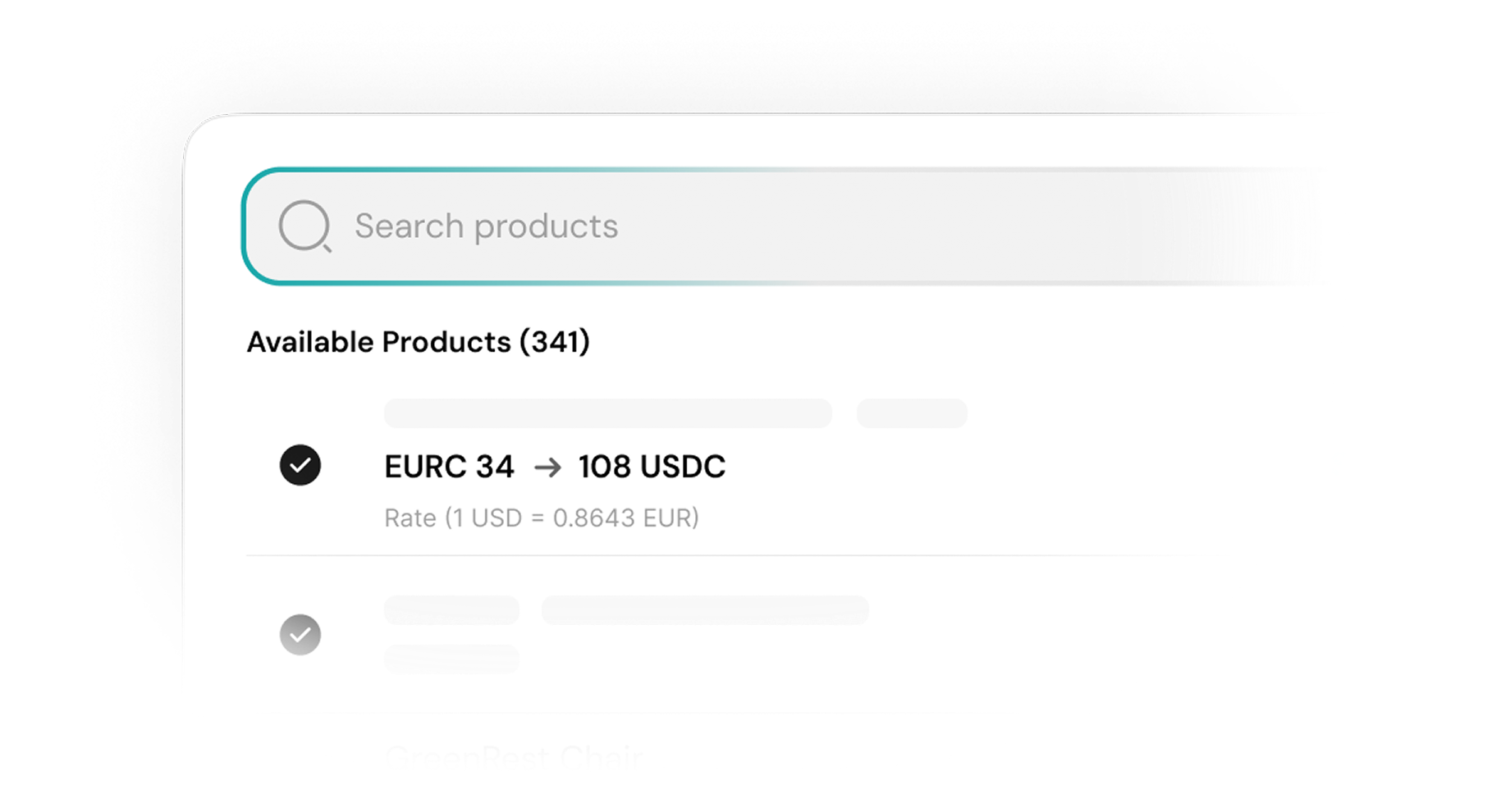 Product catalog management interface