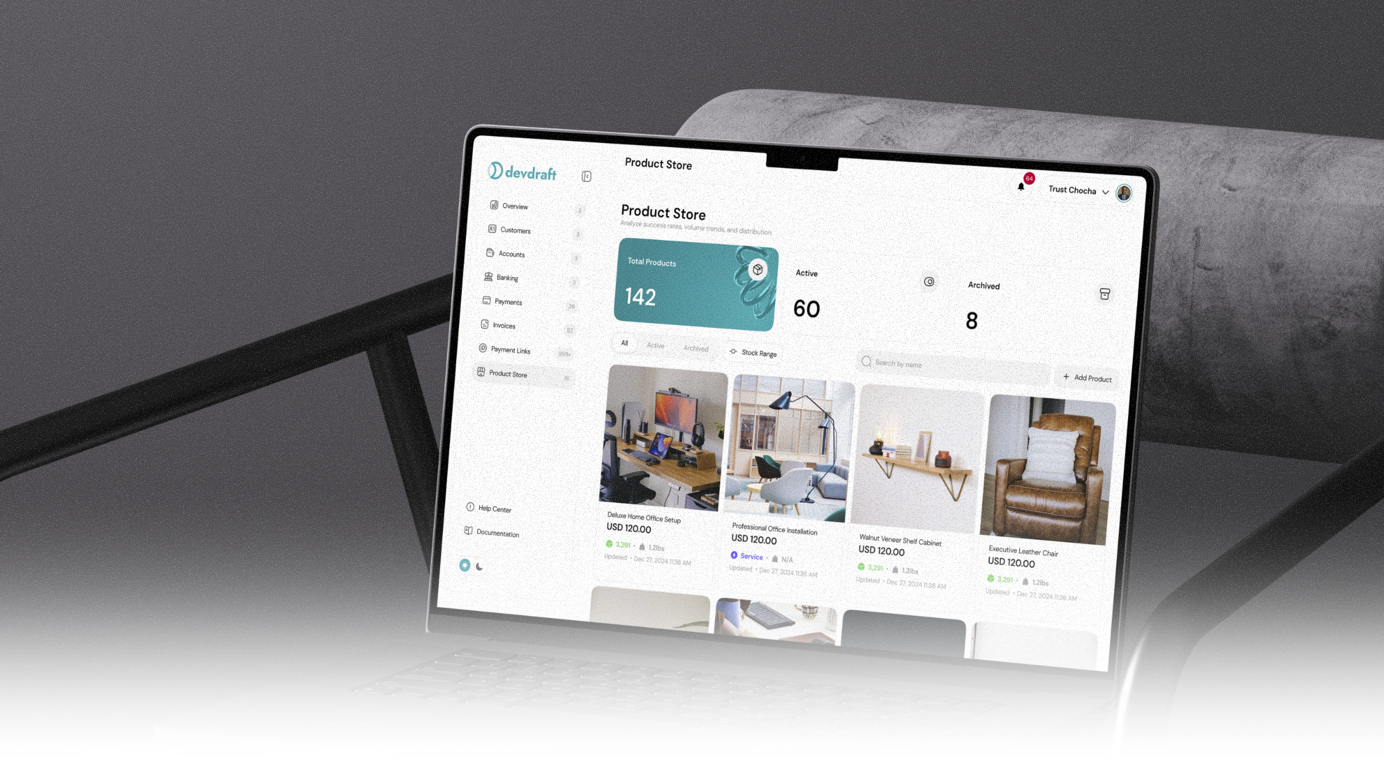 Store hero background