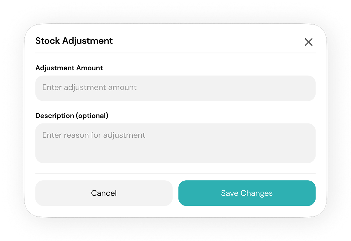 Stock resets interface