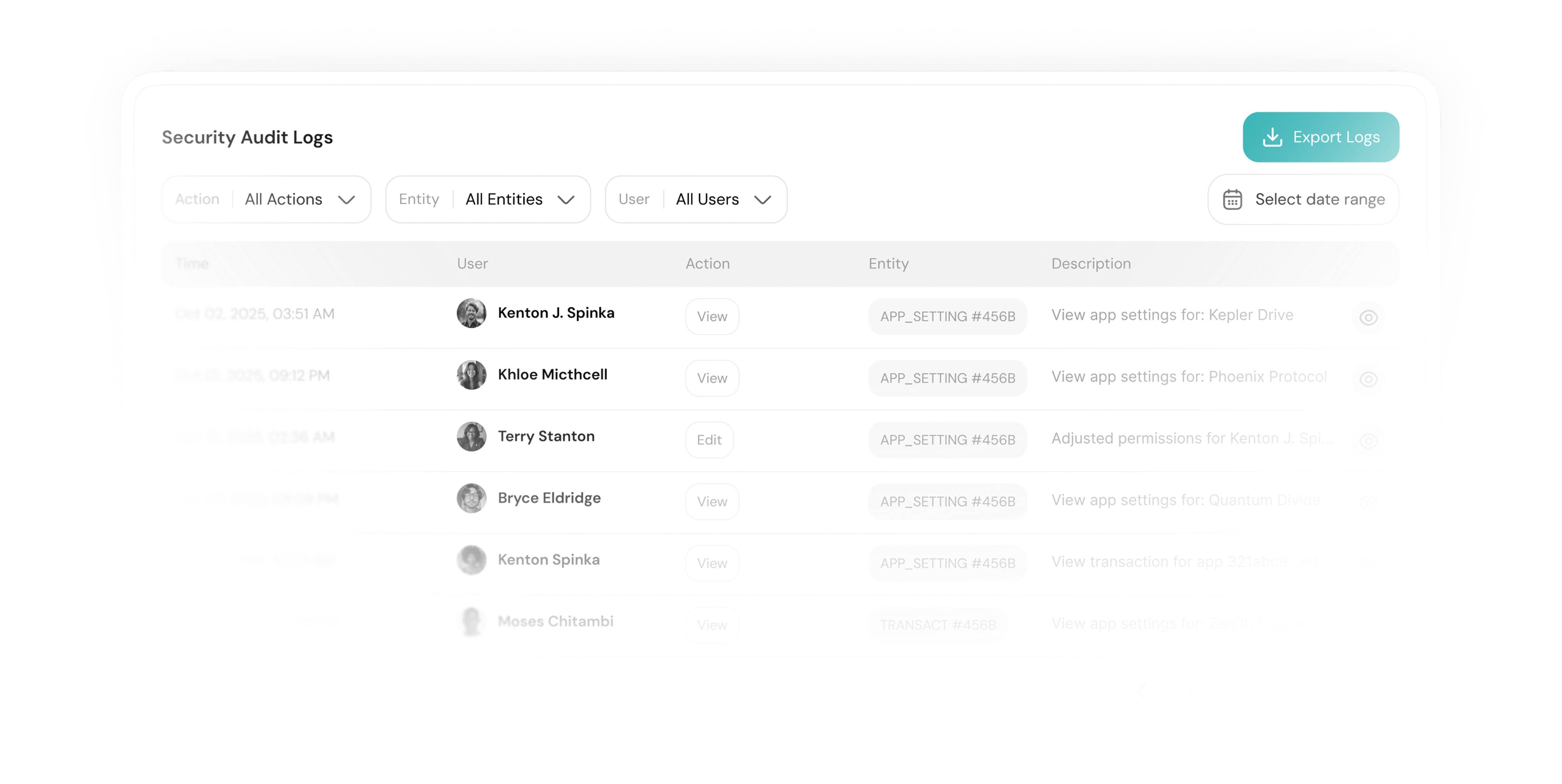 Audit Trail Dashboard